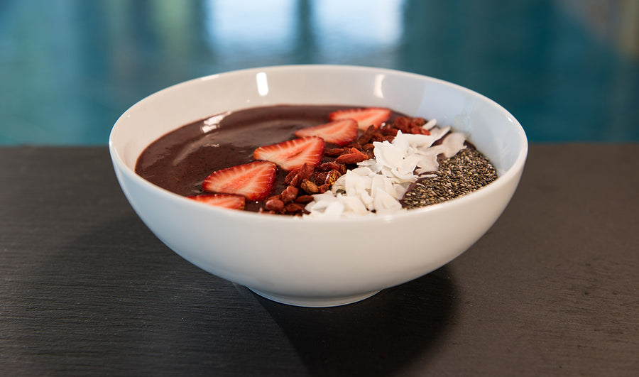 Acai Bowl with Gaia Herbs Maca Powder