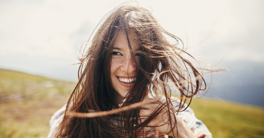 woman with healthy hair