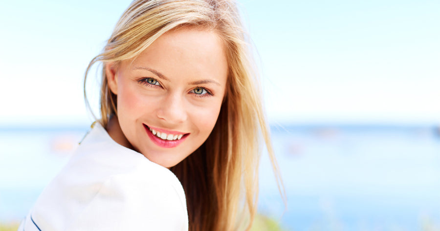 Woman who uses herbs for skin