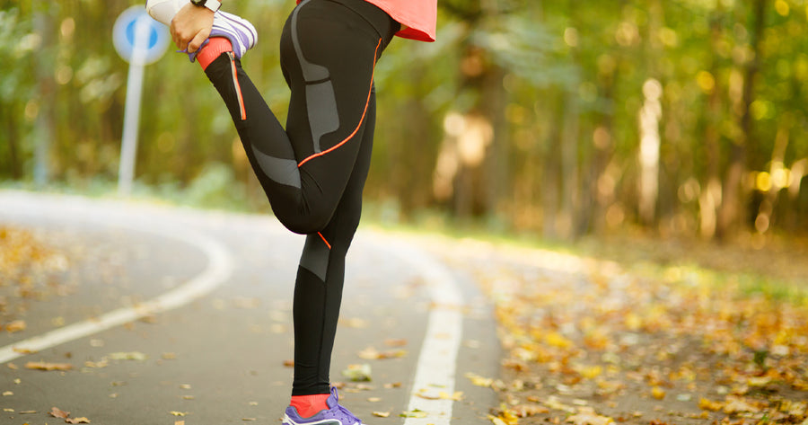 Stretching after a run to for muscle pain relief